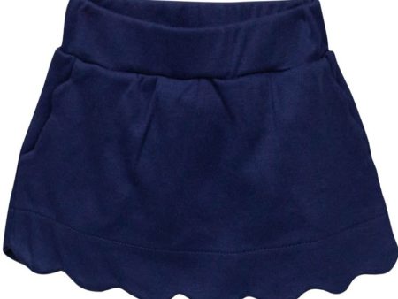 *PRE-ORDER* Scallop Pima Skirt - Navy Online