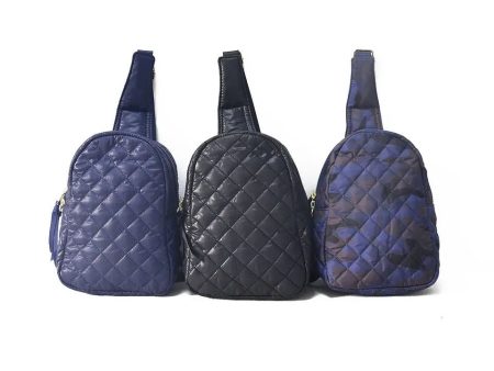 Quilted Sling  Chest Bag - Assorted Colors Online Sale