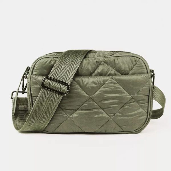 Quilted Puffer Crossbody - Tan, Black or Olive Fashion