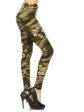 Army Skulls Green Camouflage- OS Leggings Online