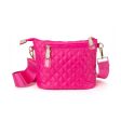 Quilted Nylon Small Puffer Crossbody- Assorted Colors Discount