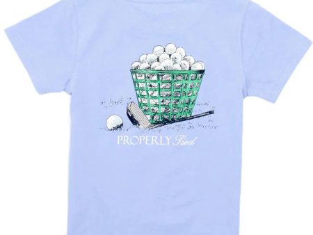 Range Balls Light Blue Shirt Hot on Sale