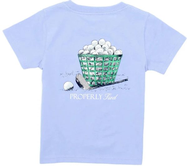 Range Balls Light Blue Shirt Hot on Sale