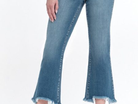 1822 Denim 26   Demi Boot Jean w  Sharkbite Hem Online now