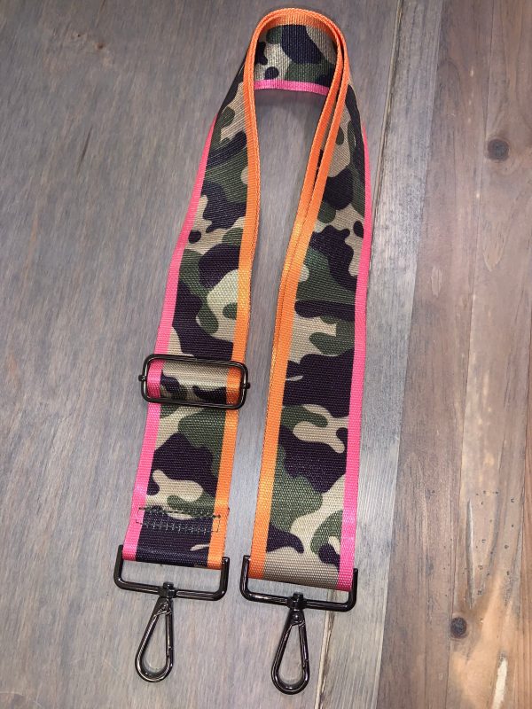 Colorful Camouflage 2” Adjustable  Handbag Strap - Assorted Colors Sale