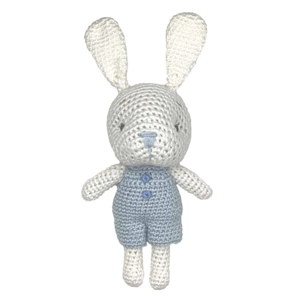 Bunny Bamboo Crochet Rattle on Sale