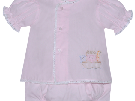 *PRE-ORDER* Blanche Diaper Set - Pink Noah s Ark Hot on Sale