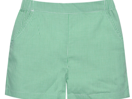 *PRE-ORDER* Bennett Short - Kelly Green Gingham on Sale