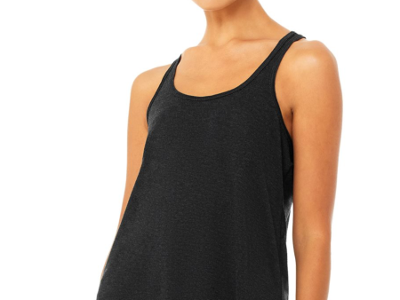 BELLA + CANVAS - Women s Flowy Racerback Tank - Black Heather For Cheap