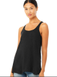 BELLA + CANVAS - Women s Flowy Racerback Tank - Black Heather For Cheap