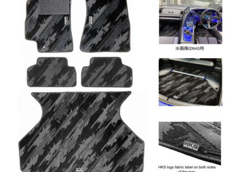 HKS FLOOR MATS JZA80 FULL SET OCT LHD Hot on Sale