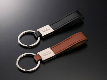 HKS HKS LEATHER KEYRING CAMEL For Sale